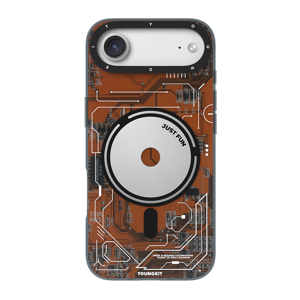 Youngkit Technology Serisi iPhone 17 Air M-safe Şarj Özellikli Kamera Denetim Butonlu Kılıf Youngkit Technology Serisi iPhone 17 Air M-safe Şarj Özellikli Kamera Denetim Butonlu Kılıf